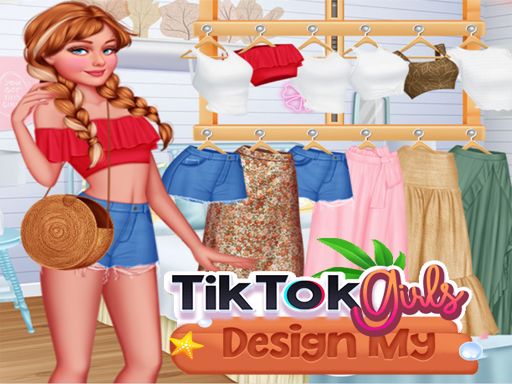 TikTok Girls Design Outfit - browser game screenshot