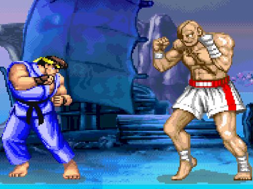 Street Fighter 2 - browser game screenshot