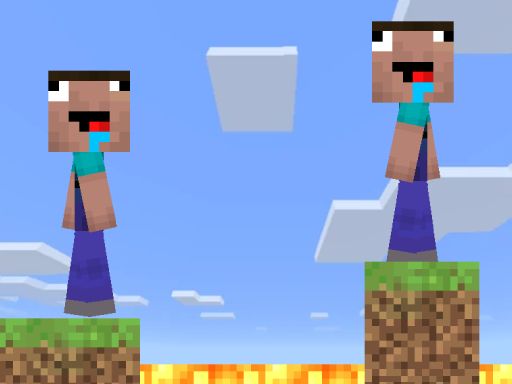 Monster School Parkour Challenge - browser game screenshot