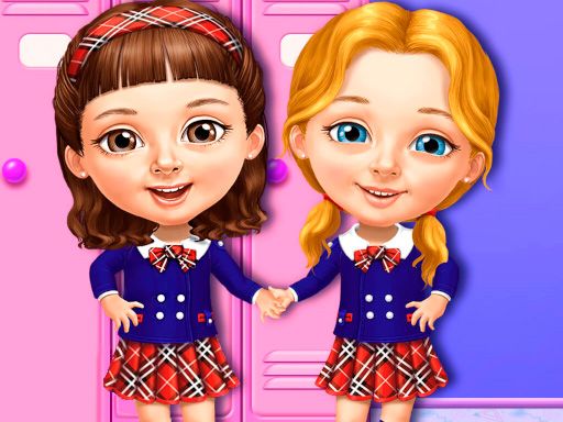 Sweet Baby Girl Cleanup Messy School - browser game screenshot