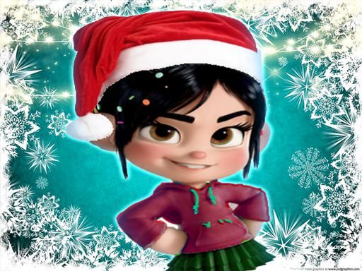 Vanellope Von Schweetz Christmas Dress Up - browser game screenshot