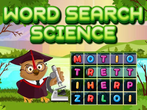 Word Search Science  - browser game screenshot