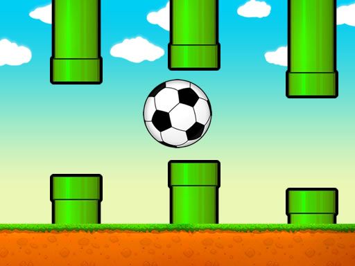 Flappy Soccer Ball Flappy Soccer Ball - browser game screenshot