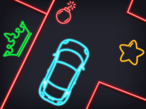 Neon Car Puzzle Neon Car Puzzle - browser game screenshot