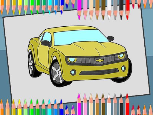 American Cars Coloring Book - browser game screenshot