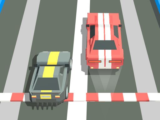 Train Traffic Car Race - browser game screenshot