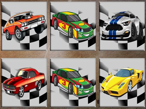 Muscle Cars Memory - browser game screenshot