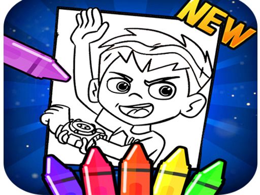 Ben 10 Coloring Book 2021 - browser game screenshot