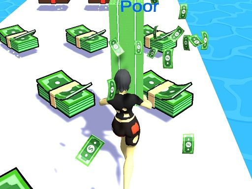 Girl Money Rush - browser game screenshot