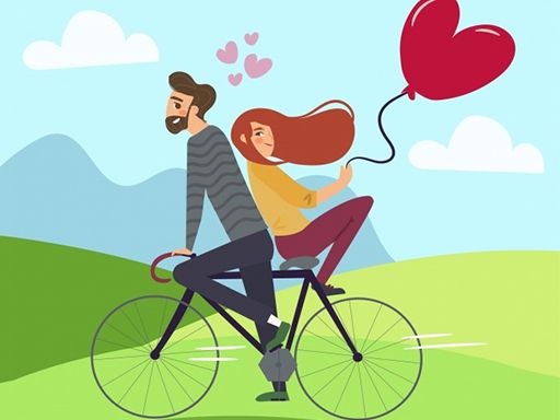 Couple in Love Jigsaw - browser game screenshot