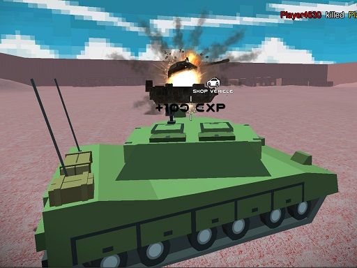 Helicopter And Tank Battle vehicle wars - browser game screenshot
