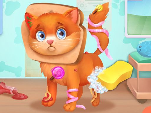 Cute Pet Doctor Care - browser game screenshot