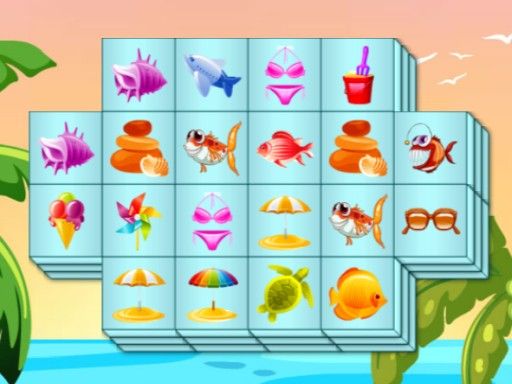 Summer Mahjong - browser game screenshot