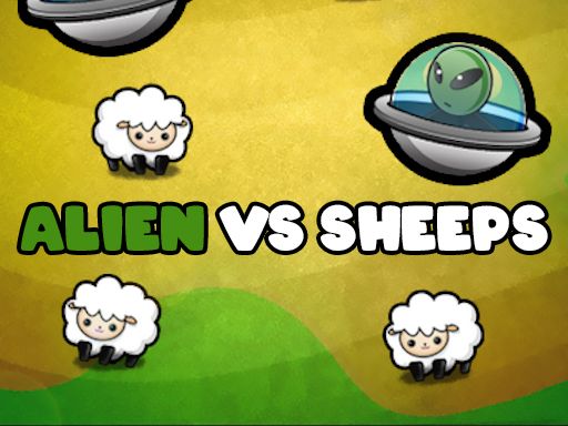 Alien Vs Sheep - browser game screenshot