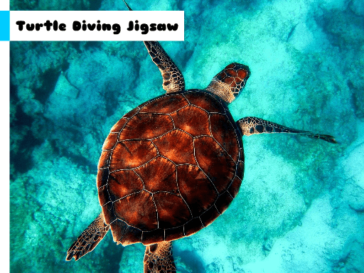 Turtle Diving Jigsaw - browser game screenshot