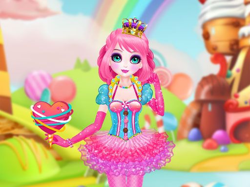 Princess Sweet Candy Cosplay - browser game screenshot
