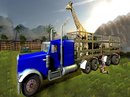 Animal Transport Truck 3D Game - browser game screenshot