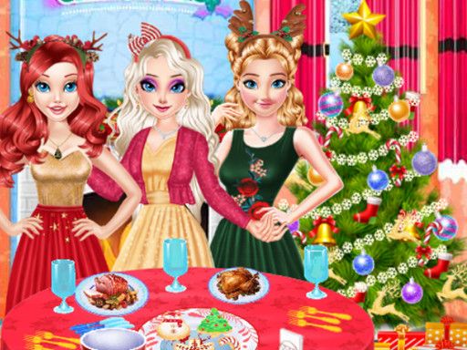 Princess Perfect Christmas Party Prep - browser game screenshot