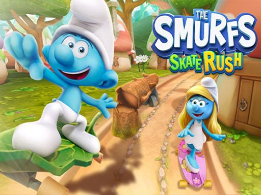 The Smufrs Skate Rush - browser game screenshot