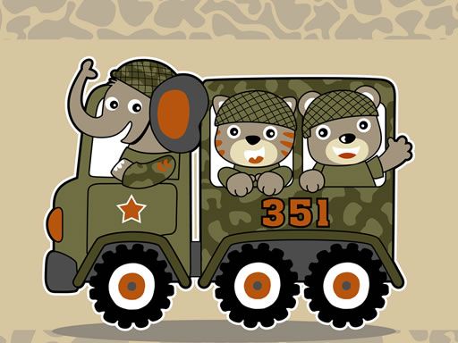 Army Weapon Vehicles Match 3 - browser game screenshot