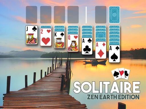 Solitaire : zen earth edition - browser game screenshot