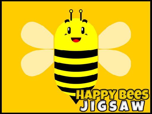 Happy Bees Jigsaw - browser game screenshot