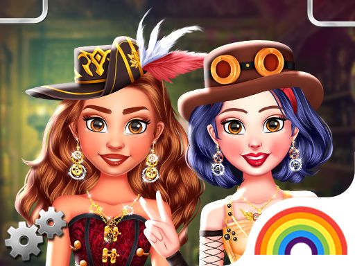 Princess Girls Steampunk Rivalry - browser game screenshot