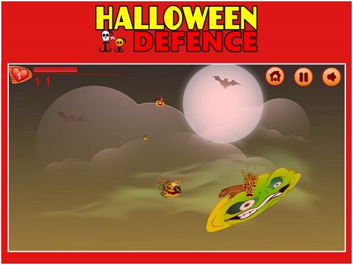 Halloween Defence 1 - browser game screenshot