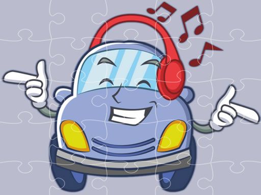 Smiling Cars Jigsaw - browser game screenshot