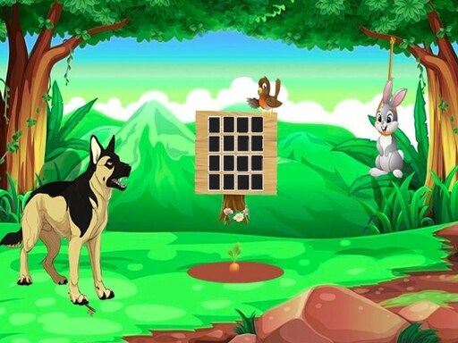 Hanging Rabbit Escape - browser game screenshot