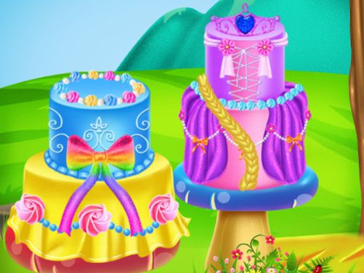 Princess Dress Cake - browser game screenshot