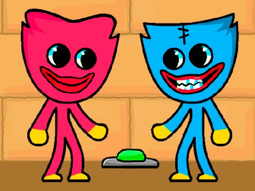 Kissy Missy and Huggy Wuggy - browser game screenshot