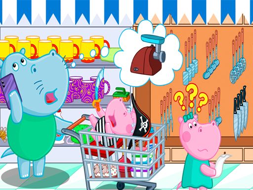Kids Shoping - browser game screenshot