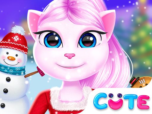 Angela Christmas Dress up Game - browser game screenshot