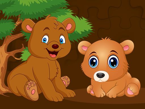 Baby Bear Jigsaw - browser game screenshot