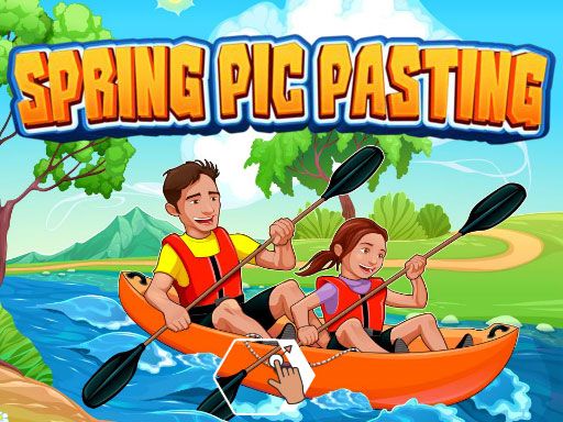 Spring Pic Pasting - browser game screenshot