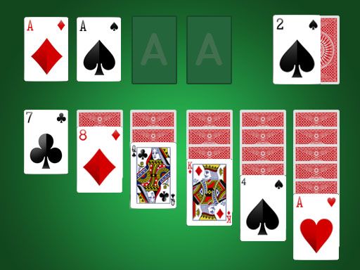 Solitaire - browser game screenshot
