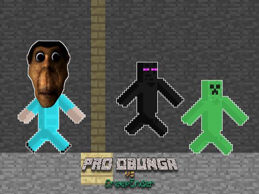 Pro Obunga vs CreepEnder - browser game screenshot