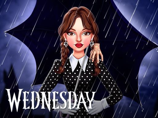 Celebrity Wednesday Addams Style - browser game screenshot