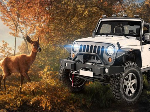 Safari Jeep Car Parking Sim: Jungle Adventure - browser game screenshot