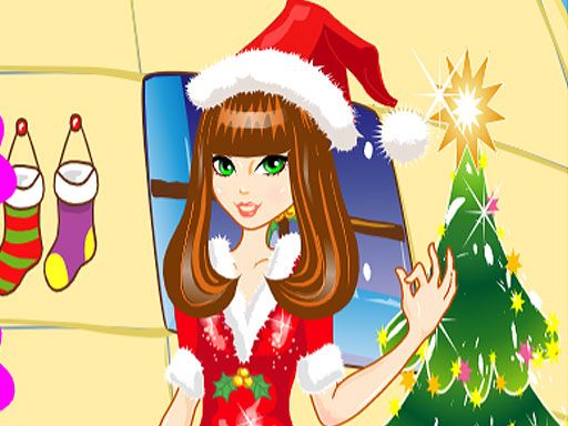 Christmas Girl Dressup - browser game screenshot