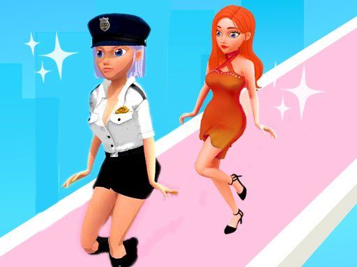 Cat Walk Beauty 3d - browser game screenshot