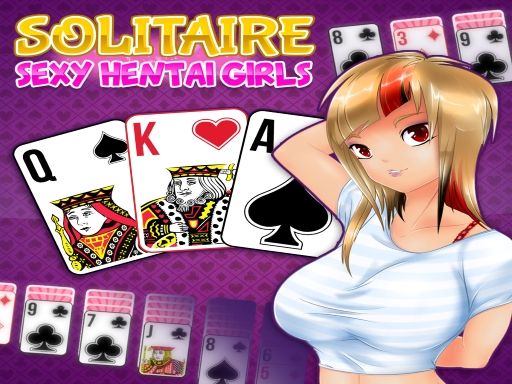 Solitaire Manga Girls - browser game screenshot