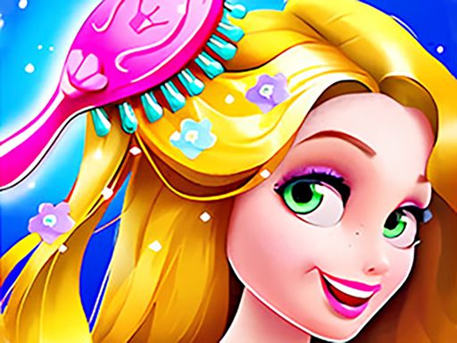 Long Hair Princess Salon - browser game screenshot