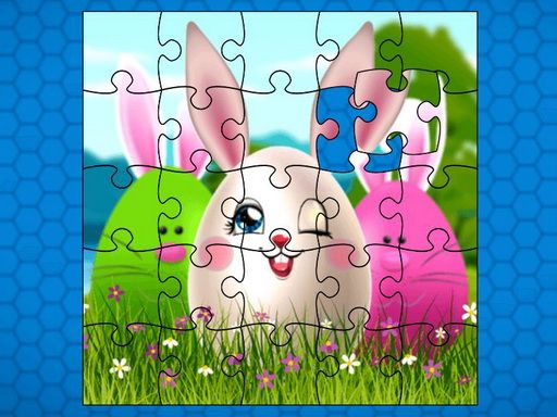 Funny Easter Eggs Jigsaw - browser game screenshot