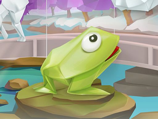 Animal Origami Coloring - browser game screenshot