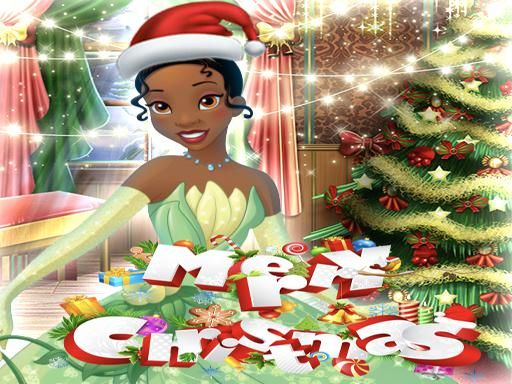 Tiana Princess Xmas DressUp - browser game screenshot