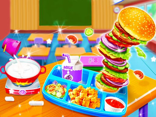 Cooking Lunch At School - browser game screenshot