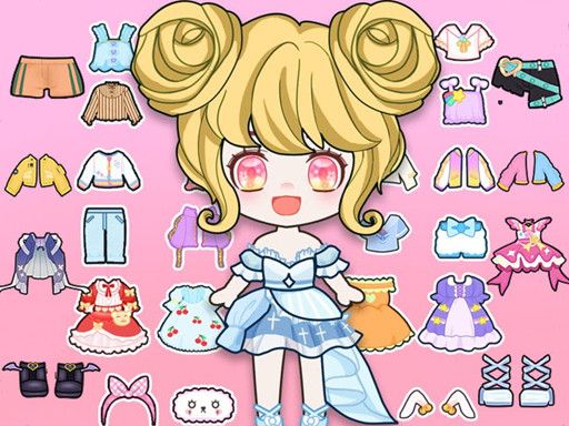 Vlinder Anime Doll Creator - browser game screenshot