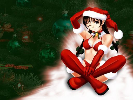 Anime Christmas Jigsaw Puzzle - browser game screenshot